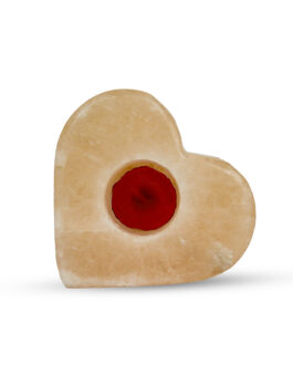 Himalayan Pink Salt Heart Candle Holder
