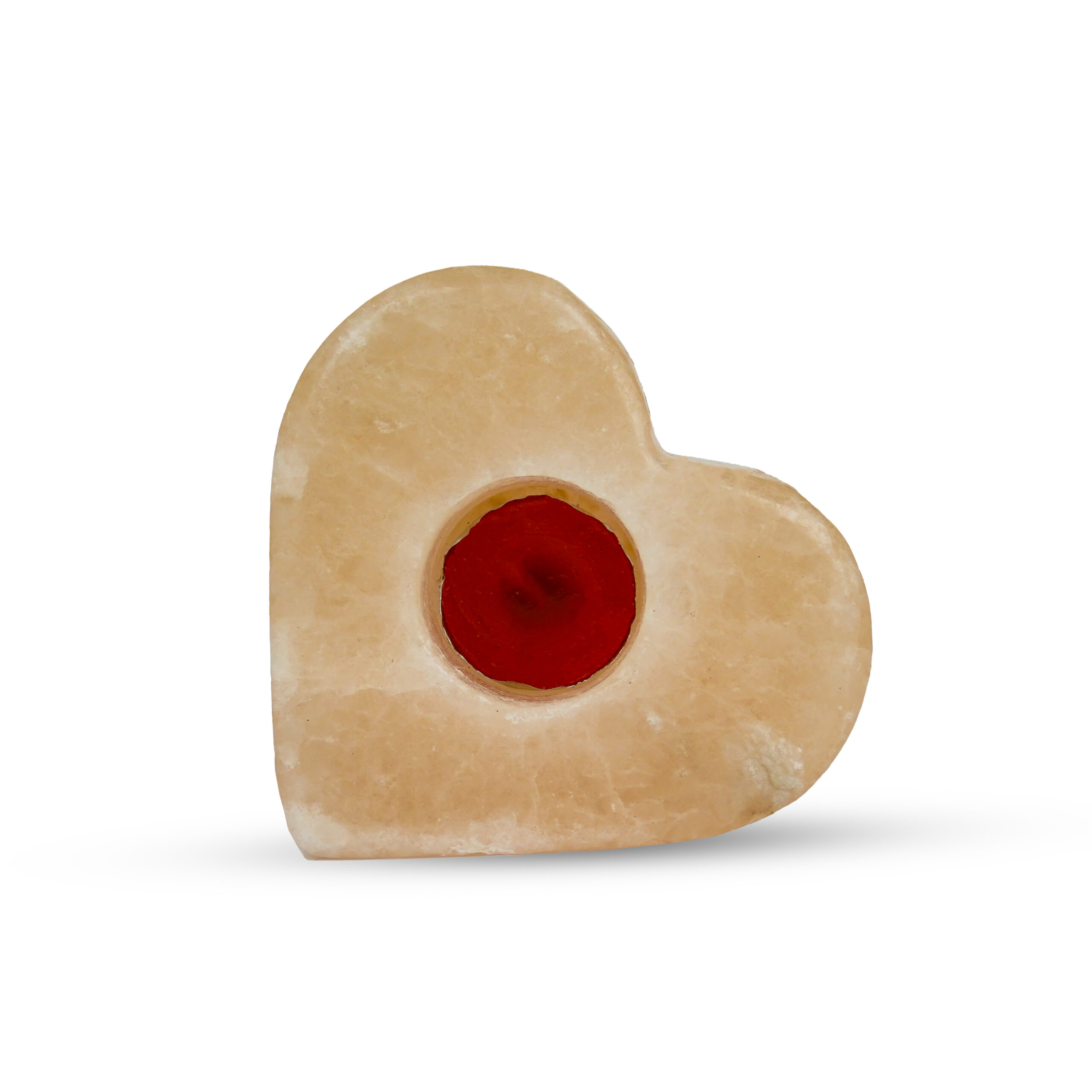 Himalayan Pink Salt Heart Candle Holder